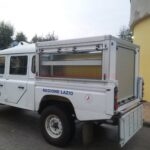 Allestimenti vending realizzato su Fiat Doblò con cassetti portautensili per attrezzature da lavoro professionali