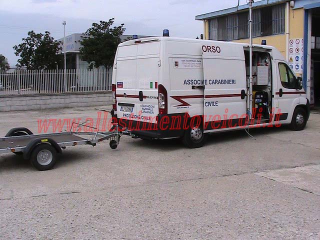Soluzioni di allestimento per furgoni realizzato su Fiat Scudo con scaffali per utensili da lavoro per artigiani e professionisti